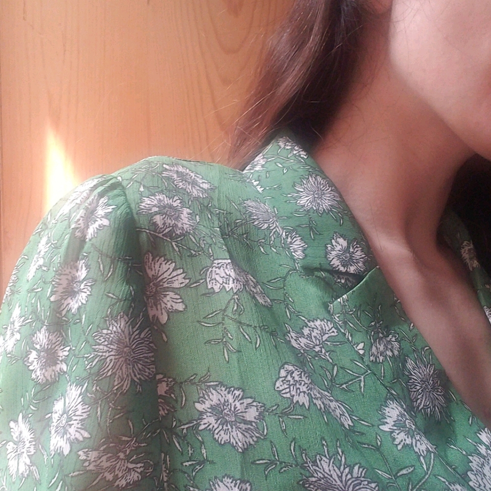 Floral Button-Up Blouse